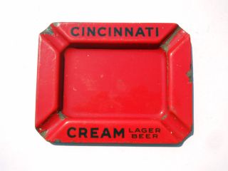 Cincinnati Cream Lager Cinci Beer Porcelain Ashtray Vintage Canada