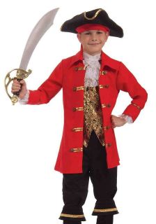 Kids Pirate Captain Hook Boys Halloween Costume