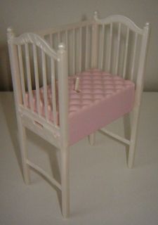 MATTEL DOLLHOUSE CRIB BED FOR BARBIES BABY KRISSY DOLL