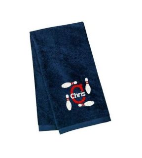 Personalized Bowling Sport Towel Monogrammed Bowl League Team Gift 