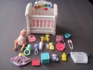 mattel barbie baby Krissy doll crib & accessories