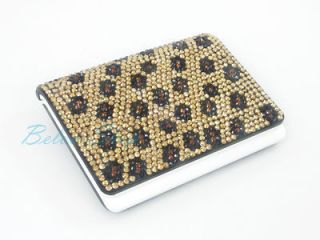 Bling Crystal Golden Leopard Cover Calculator using Swarovski Elements