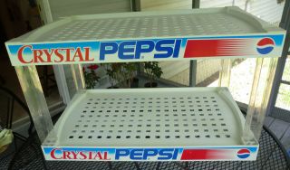 Crystal Pepsi Cola Showoff Display Stand