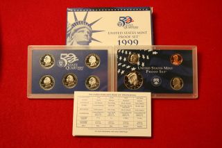 1999 PROOF SET [9 PIECE] (100 AVAILABLE) 