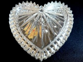 Nachtmann Bleikristall Heart Shaped Crystal Trinket Box