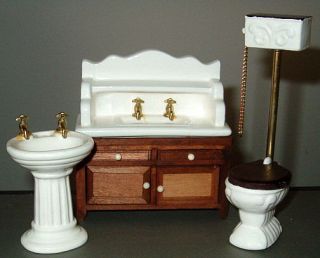 Reevesline doll house dollhouse miniature furniture bathroom vanity 