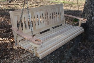 Ft Cypress Wooden Swings Porch Swing Bench Outdoor Furniture Gift 