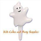 HALLOWEEN PUFFY GHOST CUPCAKE PICKS Cake Toppers Decorations Favors 24