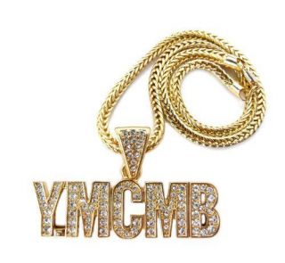   YMCMB YOUNG MONEY CASH MONEY NICKI MINAJ PENDANT W/ 18FRANCO CHAIN