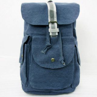 New Men Women Canvas Travel Backpack Rucksack Shoulders Book Bag 