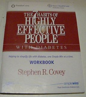   OF HIGHLY EFFECTIVE PEOPLE WITH DIABETES WORKBOOK INCL CD FR COVEY