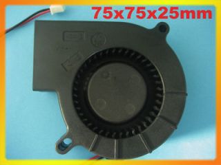 Brushless DC Cooling Blower Fan 75 x 75 x25mm 7525 12V