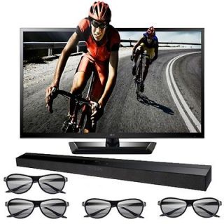 LG 42LM3700 42 1080p 3D LED TV + Soundbar + 4 Pairs 3D Glasses HD 