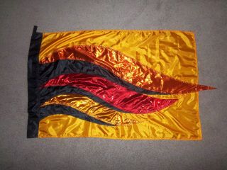 NEW Set of 9 COLOR GUARD FLAGS 30x 46 w/ Header BAND SHOPPE