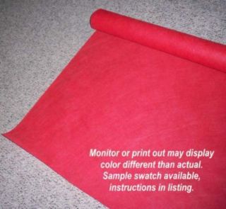 NEW RED 200 FOOT EXTRA LONG DURABLE FABRIC AISLE RUNNER