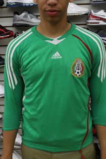 Mexico Federacion Mexicana De Futbol Green 3/4 Sleeve Kids Adidas 