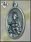 St. Agnes Ines Saint St Cecilia Cecily Music Catholic Medal Pendant 
