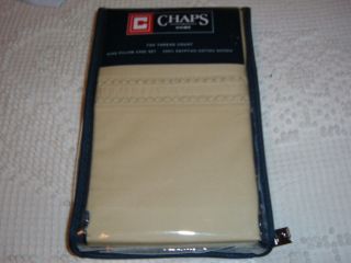 CHAPS Home Pillowcases Chadwick 700 Thread Count King Set  Parchment 