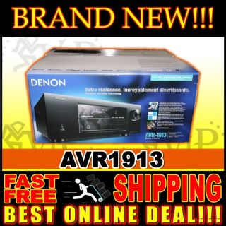 Denon AVR 1913 7.1 Channel Home Theater Audio Video Receiver 3 D HDMI 