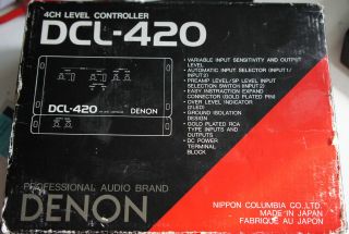 Denon DCL 420 4 Channel 4CH Level Controller   Boxed and Working   UK
