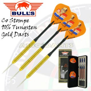 BULLS CO STOMPE BLACK TITANIUM DARTS 90% LP FINISH