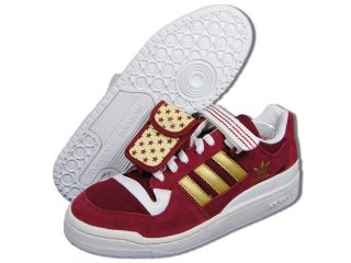 ADIDAS Men Shoes Forum Lo Red Gold White Athletic Casual Shoes