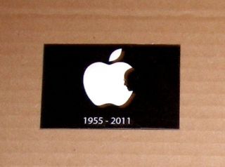 Apple Logo Steve Jobs Profile Memorial Refrigerator Magnet