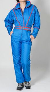 BOGNER RETRO Blue Red Ski Snowboard Winter Sport Jump Suit