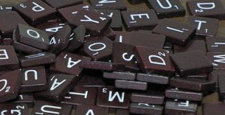 DARK COLORED DELUXE SCRABBLE GAME PART/PIECE Wood/Wooden You Choose 