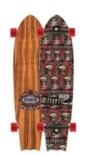 Arbor Koa Bat Tail Longboard Skateboard Deck Only