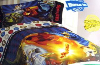 NINJAGO Spinjitzu TWIN Sheet & Comforter Set bedding NEW Cole Zane Jay 