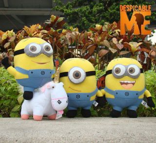 Despicable Me Plush Toy 9 Minions & Unicorn Set Of 4 Stuffed Animal 