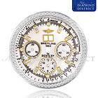 DIAMOND WHITE MOTHER OF PEARL DIAL SET FOR BREITLING BENTLEY 6.75 