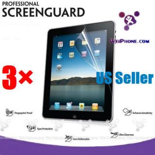 3X iPad 2 New iPad Professional Screen Protector Guard USA SELLER FREE 
