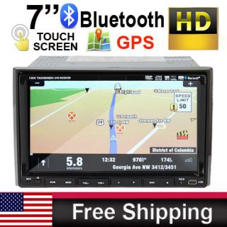   Dash LCD Car CD DVD AM/FM /4 Player GPS Device Ipod Bluetooth Radio