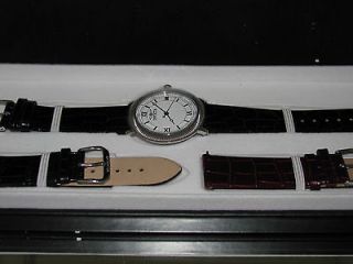 Invicta Mens 0065 white dial guilloche interchangeable watch set