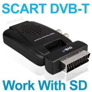 SCART DVB T Digital TV Freeview Receiver Box Tuner SD