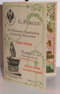 From Peruzzi Sterling Silver Florence brochure