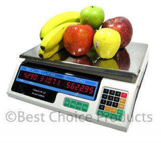 Digital Weight Scale 60LB Price Computing Food Scale Produce Indutrial 