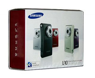 Samsung Black HMX U10 Digital Video HD Camcorder NEW