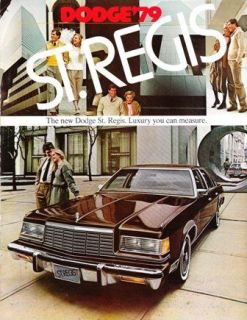 1979 79 Dodge St. Regis original sales brochure MINT