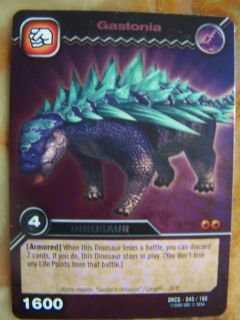 New Dinosaur King Trading Card gastonia Silver Shiny card DKCG 045/160