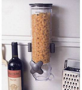 Wall Mount Dry Food Dispensing Canister Kitchen Accessory