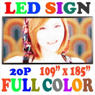   COLOR] 109x185 LED MOVING SCROLLING PROGRAMMABLE DISPLAY SIGN BOARD