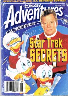 Disney Adventures Magazine for Kids STAR TREK SECRETS Januar​y 1995 