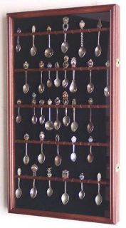 60 Spoon Display Case Cabinet Holder Rack Wall Mounted