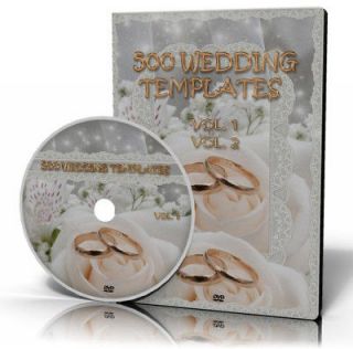 500 Photoshop Photo Frame Templates For Wedding 2 DVD