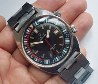   Caravalle 200 Super Compressor Rare Vintage Divers Diving Brevet Watch