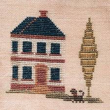 Brown Dog Samplar cross stitch pattern by Little by Little Designs NEW