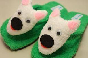 Panda or Dog Slippers for Woman / Lady / Girl (Size 6)